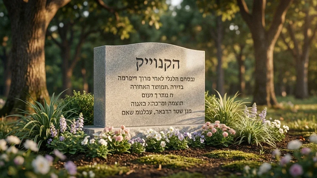 נוצר על ידי מודל בינה מלאכותית Gemini Pro מצבה מעוצבת ונקייה בגימור מוקפד