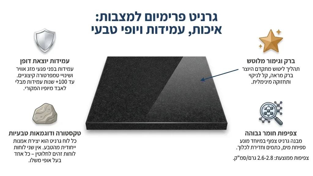 נוצר על ידי מודל בינה מלאכותית Gemini Pro טקסטורות של אבן גרניט איכותית לבניית מצבות