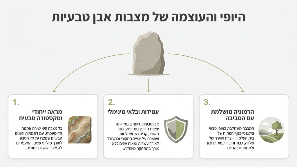 מצבת אבן טבעית גולמית בבית עלמין