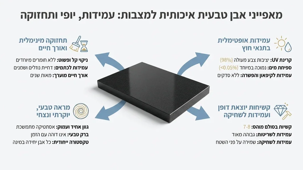 אבן טבעית איכותית ועמידה המשמשת לבניית מצבות יפות בתנאי חוץ תקריב של אבן גרניט טבעית ויוקרתית המשמשת לעיצוב מצבות עמידות