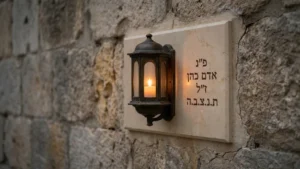 עיצוב אישי ופשוט למצבת סנהדרין