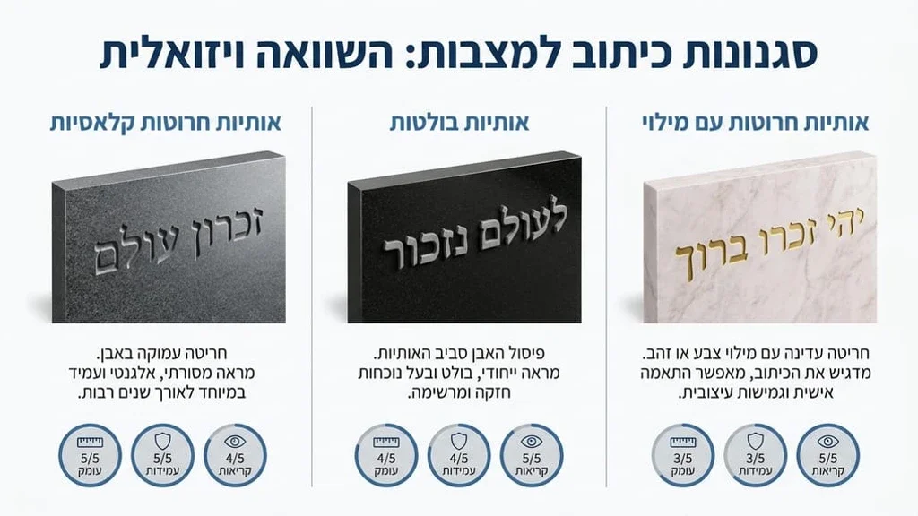 עיצוב מצבת זיכרון אישית עם חריטה מיוחדת