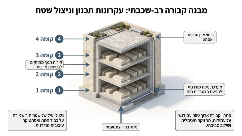 מבנה קבורה בקומות בבית עלמין