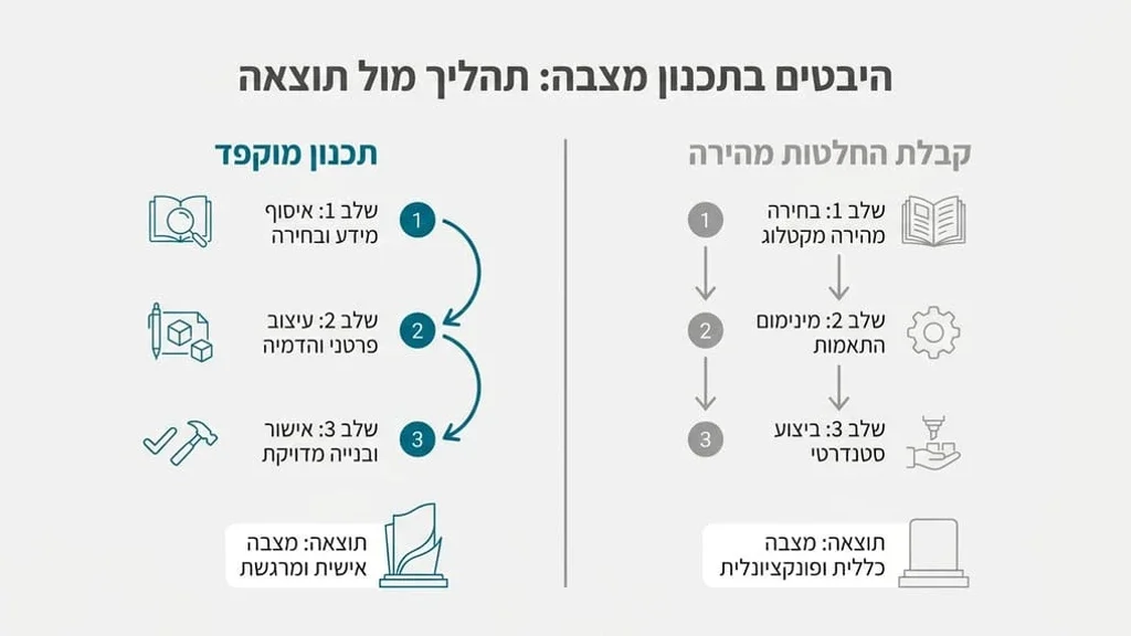 תהליך תכנון ועיצוב של מצבה