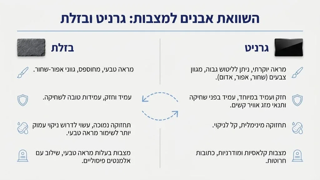 סוגי אבנים לבניית אנדרטאות