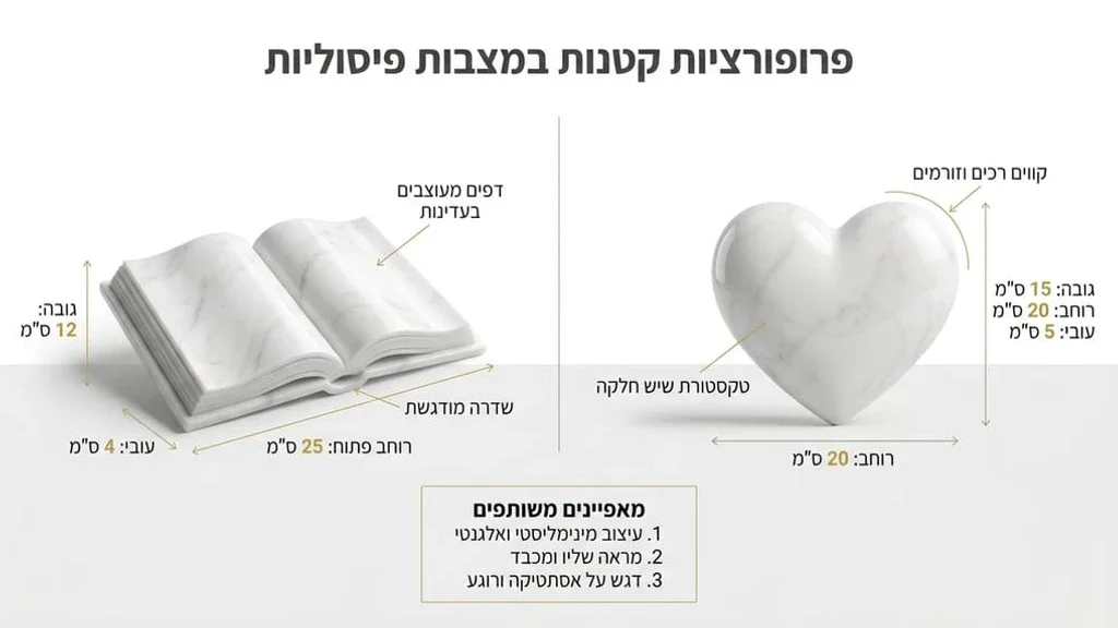 מצבה קטנה ומפוסלת באבן טבעית